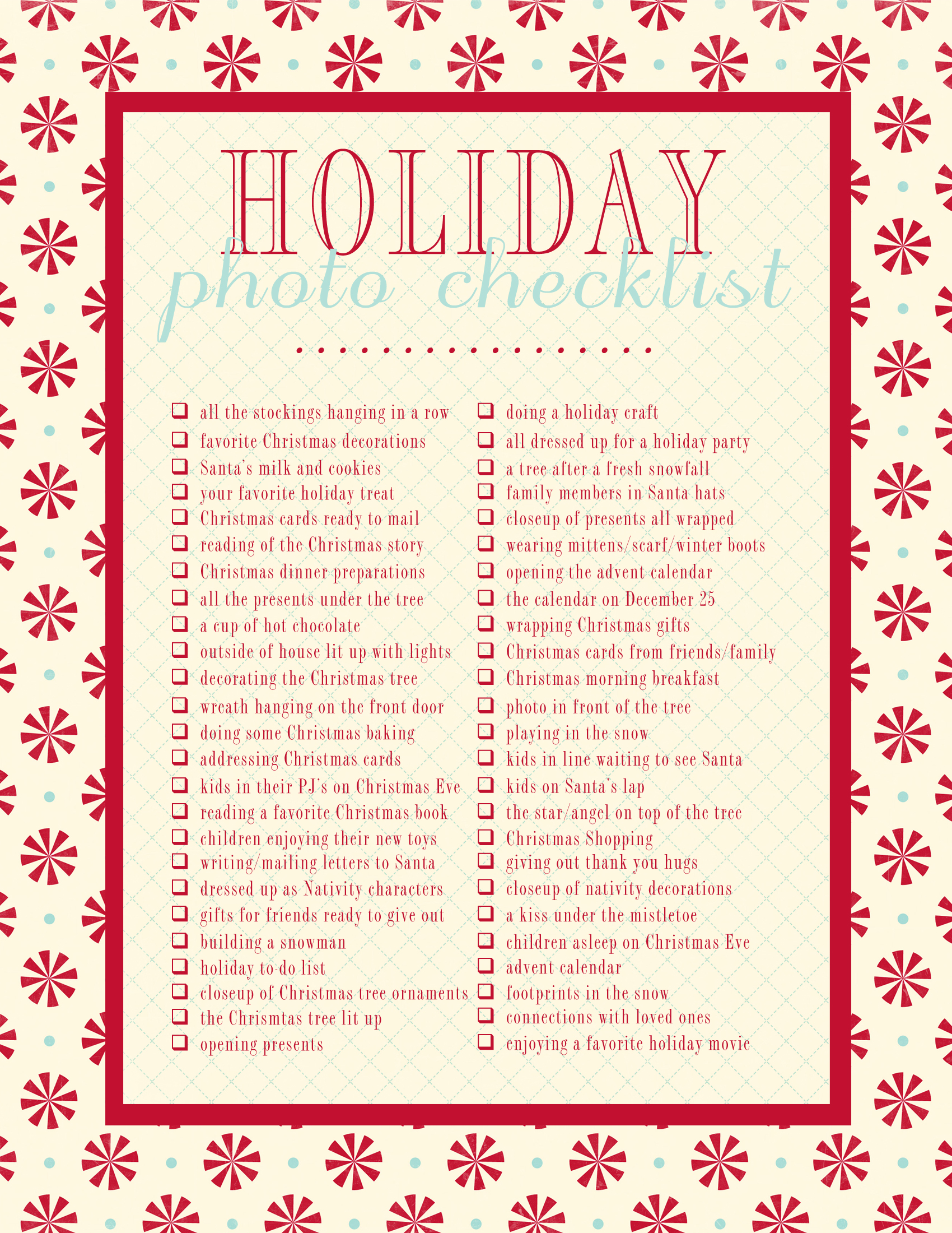 holiday photo ideas