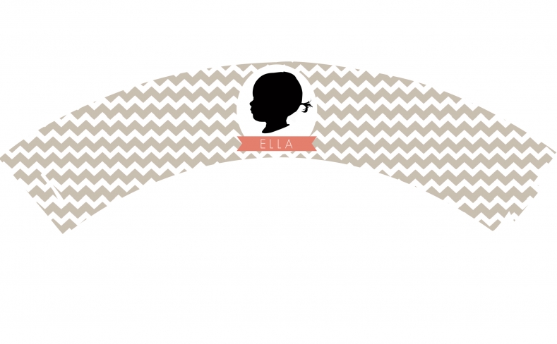 Favorite Things Party Cupcake Wrapper with Silhouette