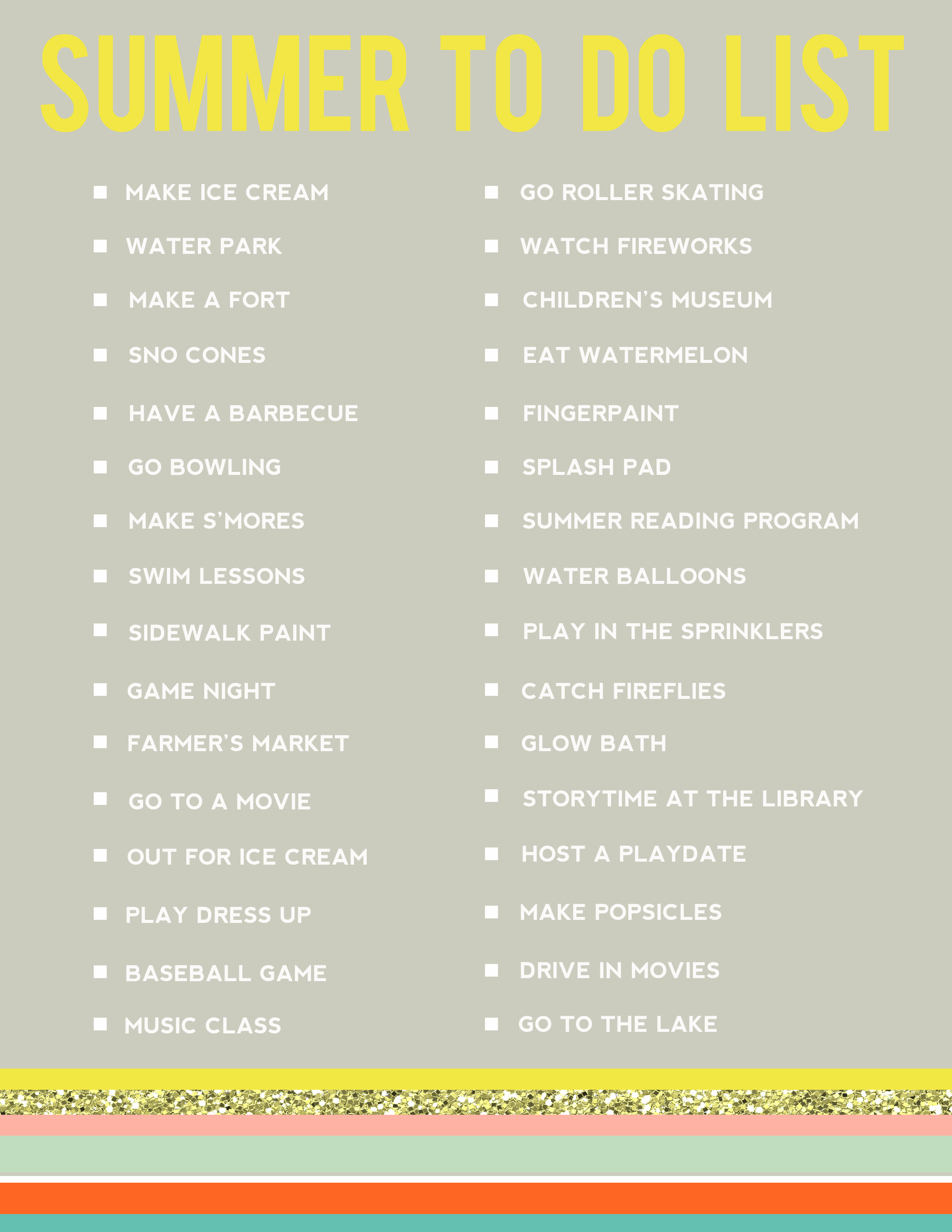 guest post:  what to do this summer {printable}