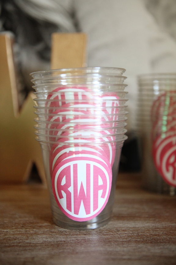 Monogram Cups