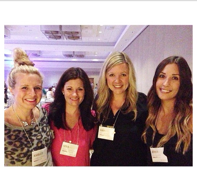 ashley of fancy ashley, nina of according to nina, erin of blue eyed bride, and jenny collier