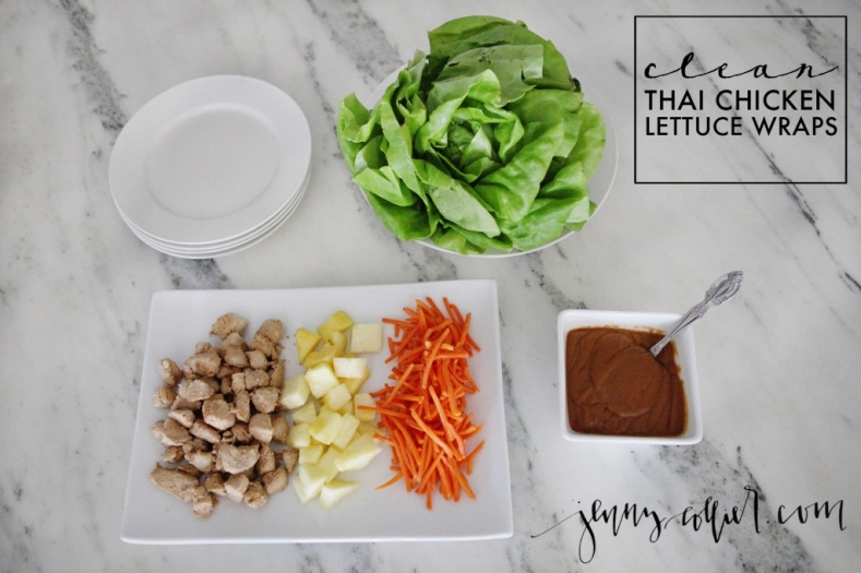 clean thai chicken lettuce wraps recipe