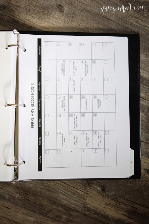 homekeeping binder printables