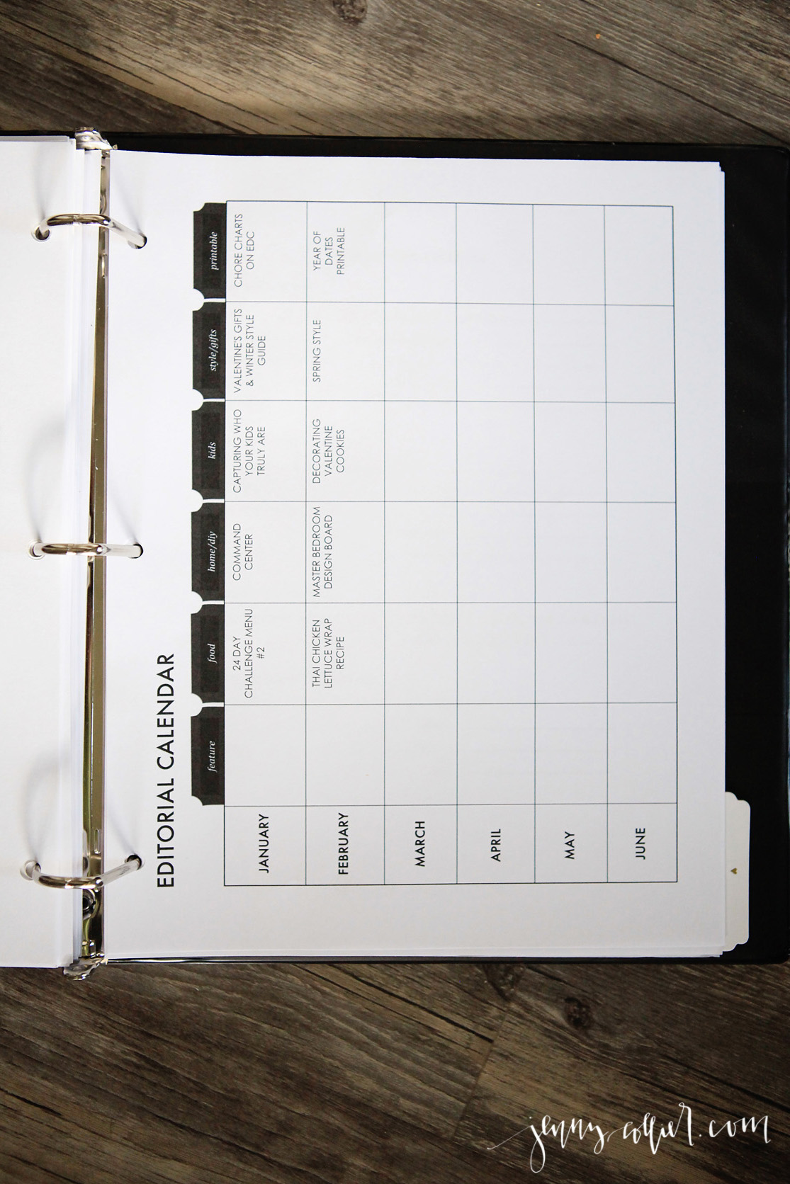 Home Management Binder Printables