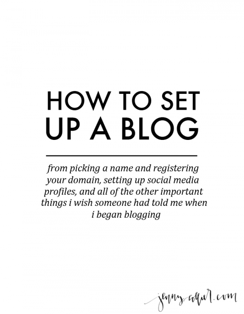 How to set up a blog:  All of the important things I wish someone had told me when I was setting up my blog!