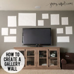 What I learned when I created a gallery wall around a TV. Sharing tips on finding gallery wall ideas, sizing, and easy installation.