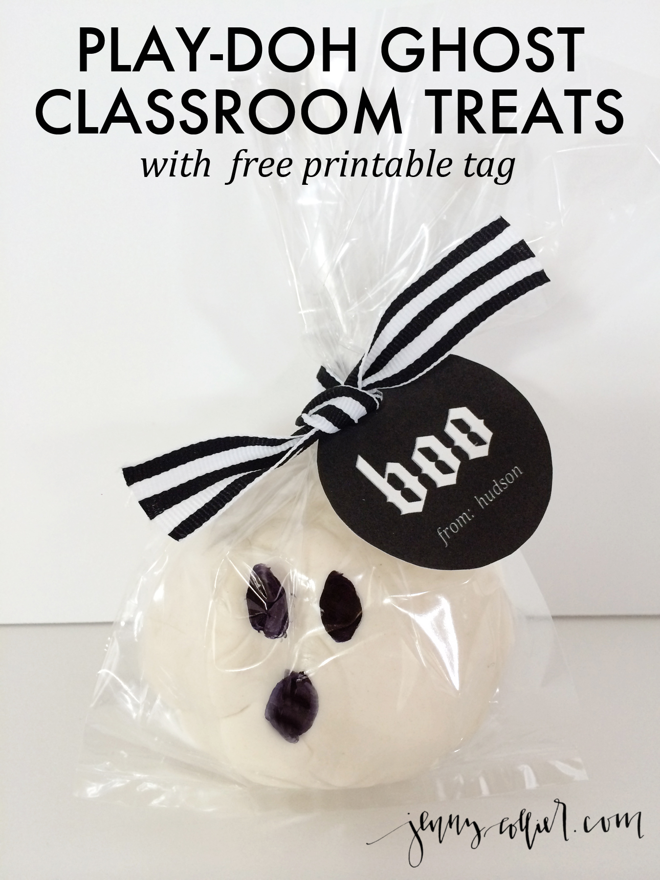 Play-doh Ghost Classroom Treats