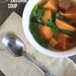 Skinny Slow Cooker Sweet Potato and Sausage Soup