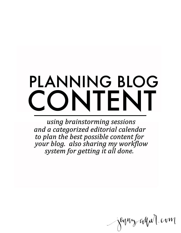 Planning Blog Content