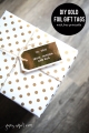 DIY Gold Foil Gift Tags