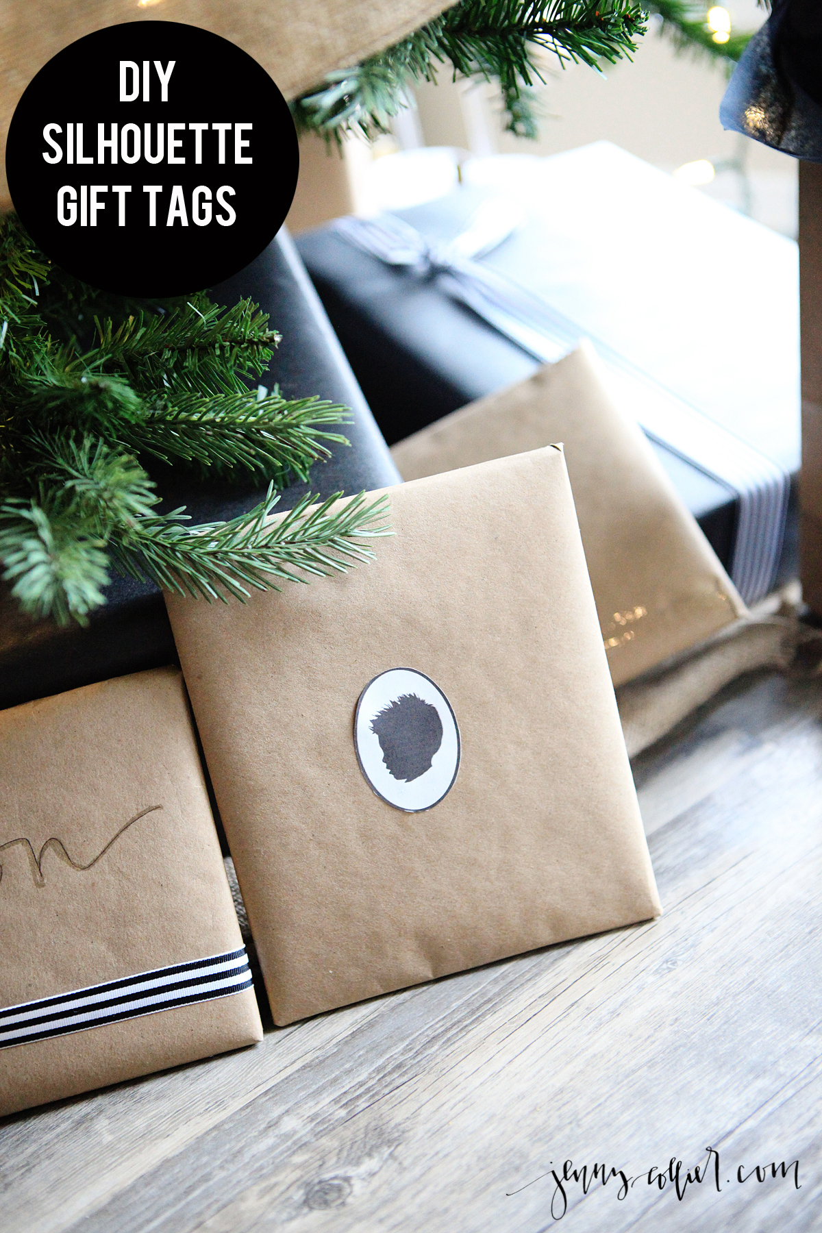 DIY Silhouette Gift Tags