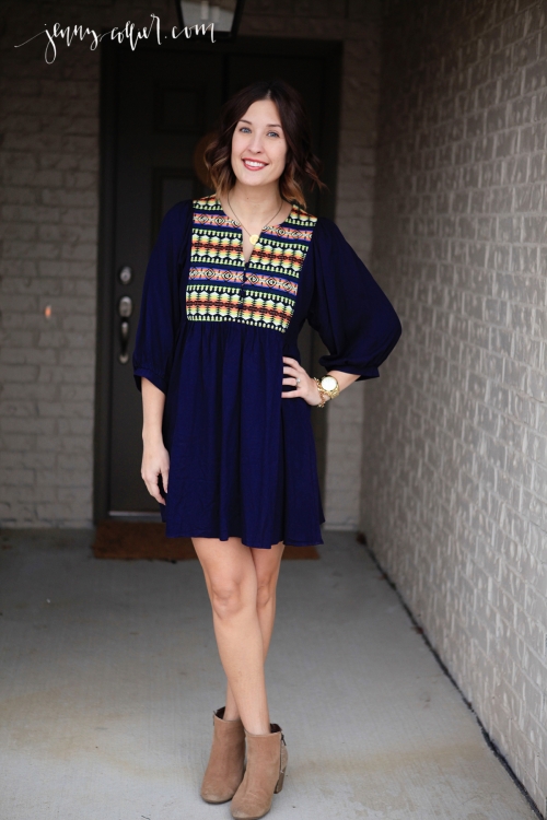 Boho Dress with Booties
