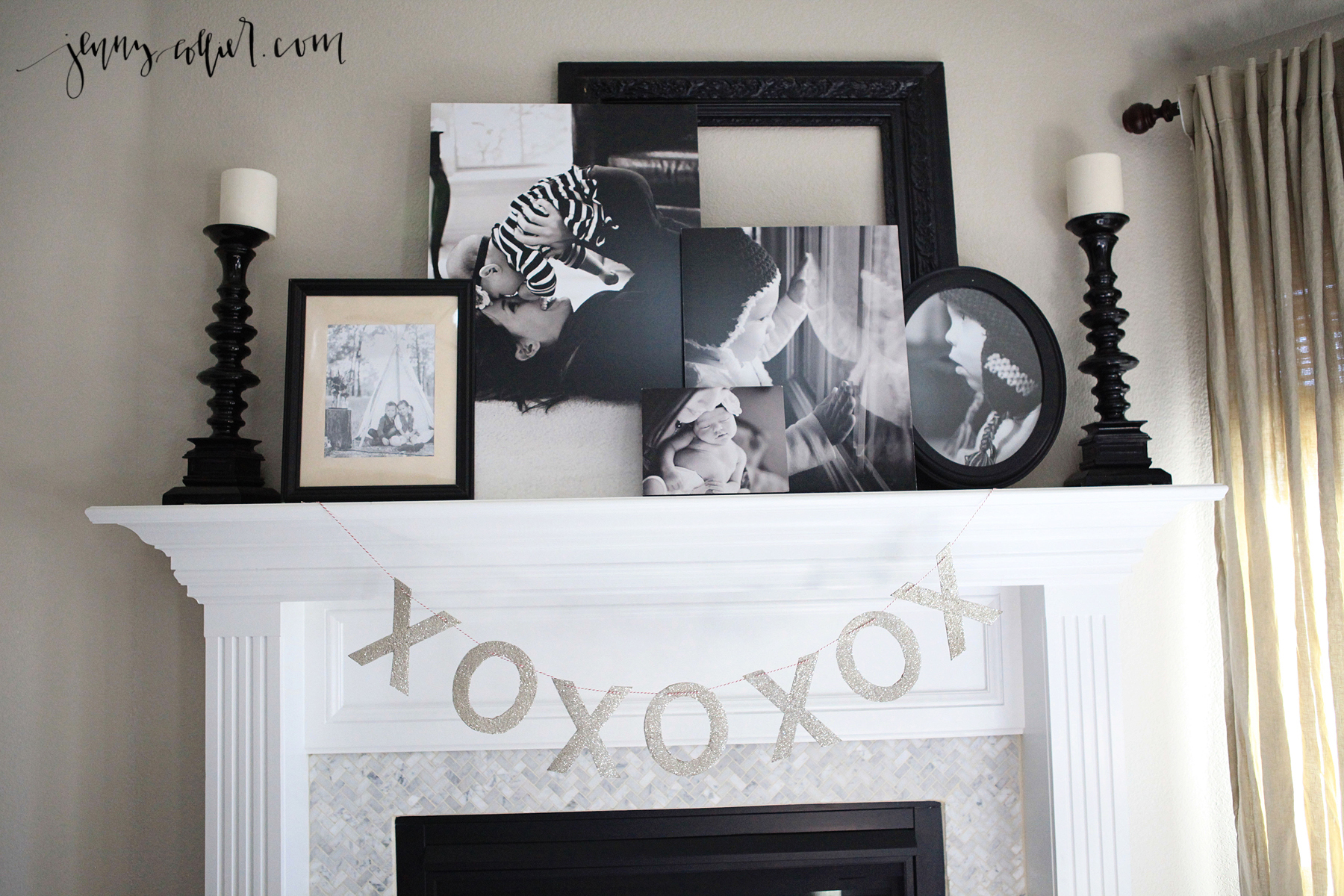 DIY Glass Glitter Banner 3