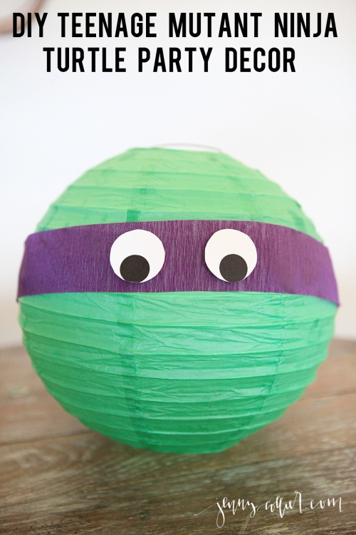 DIY Teenage Mutant Ninja Turtle Party Decor