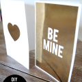 DIY Gold Foil Valentine Card