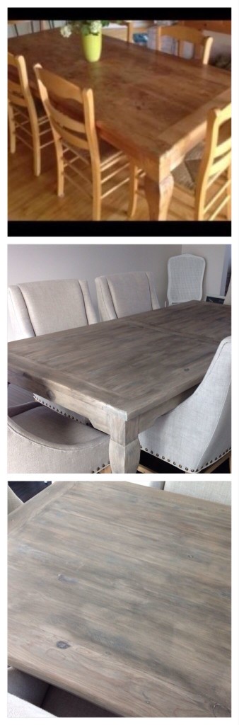 This Restoration Hardware DIY furniture makeover is incredible!  Truly makes the table look rustic and styled.