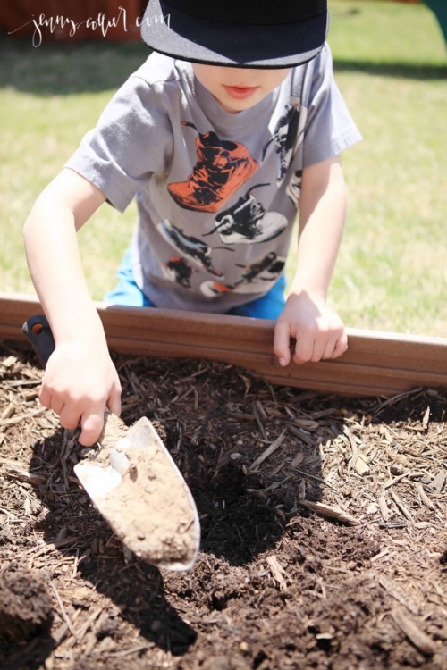 Planting magic jelly beans on Good Friday is a fun Easter tradition for kids.