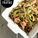 These oven baked chicken fajitas are one of my favorite chicken recipes. Serve them traditionally with tortillas or make it a paleo recipe served in a lettuce wrap.