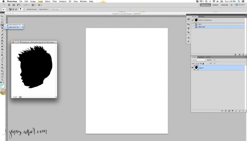 Silhouette Sticker 1