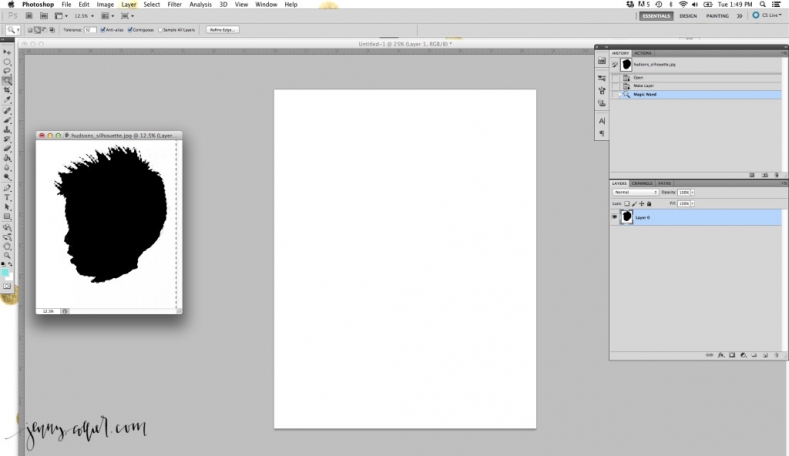 Silhouette Sticker 2