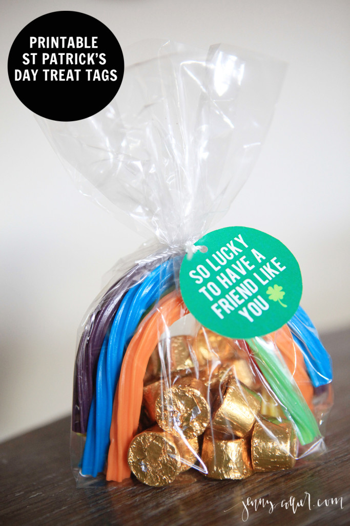 Printable St Patricks Day Treat Tags