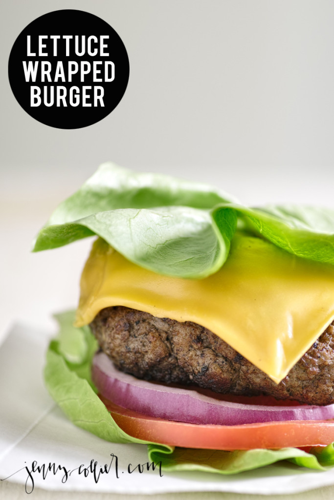 Lettuce wrap burger