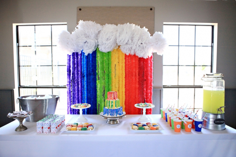 Food table for art party