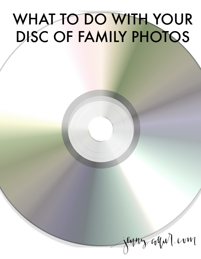 What to do with your disc of family photos