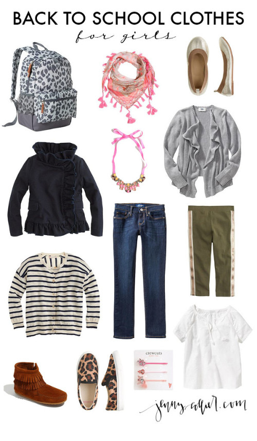 Back to school clothes for girls