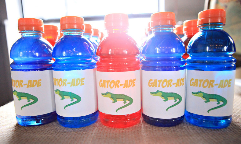 Gator-ade printable labels for Wild Kratts party