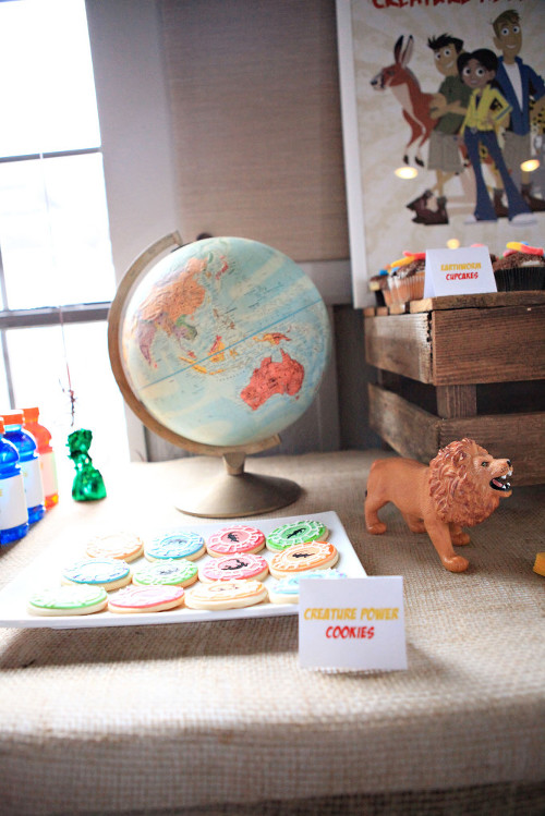 Creature Power Cookies for Wild Kratts Party