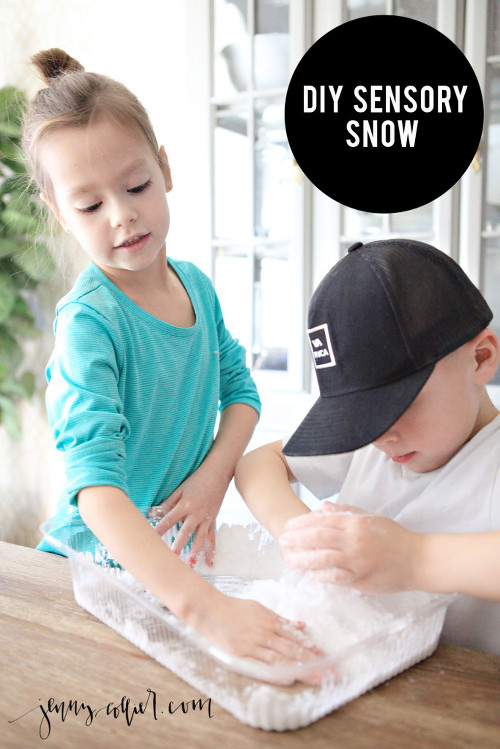 DIY Sensory Snow