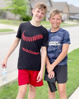 These best buds dominated middle school cross country try outs.  So excited that they found a sport that they can do together.