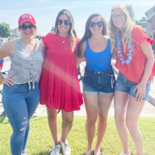 Kicking off the 4th with friends, a parade, and snow cones.